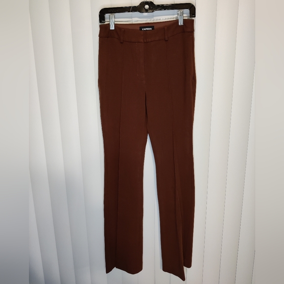 Express Pants - Express Brown Flare Highrise Pants Size 6